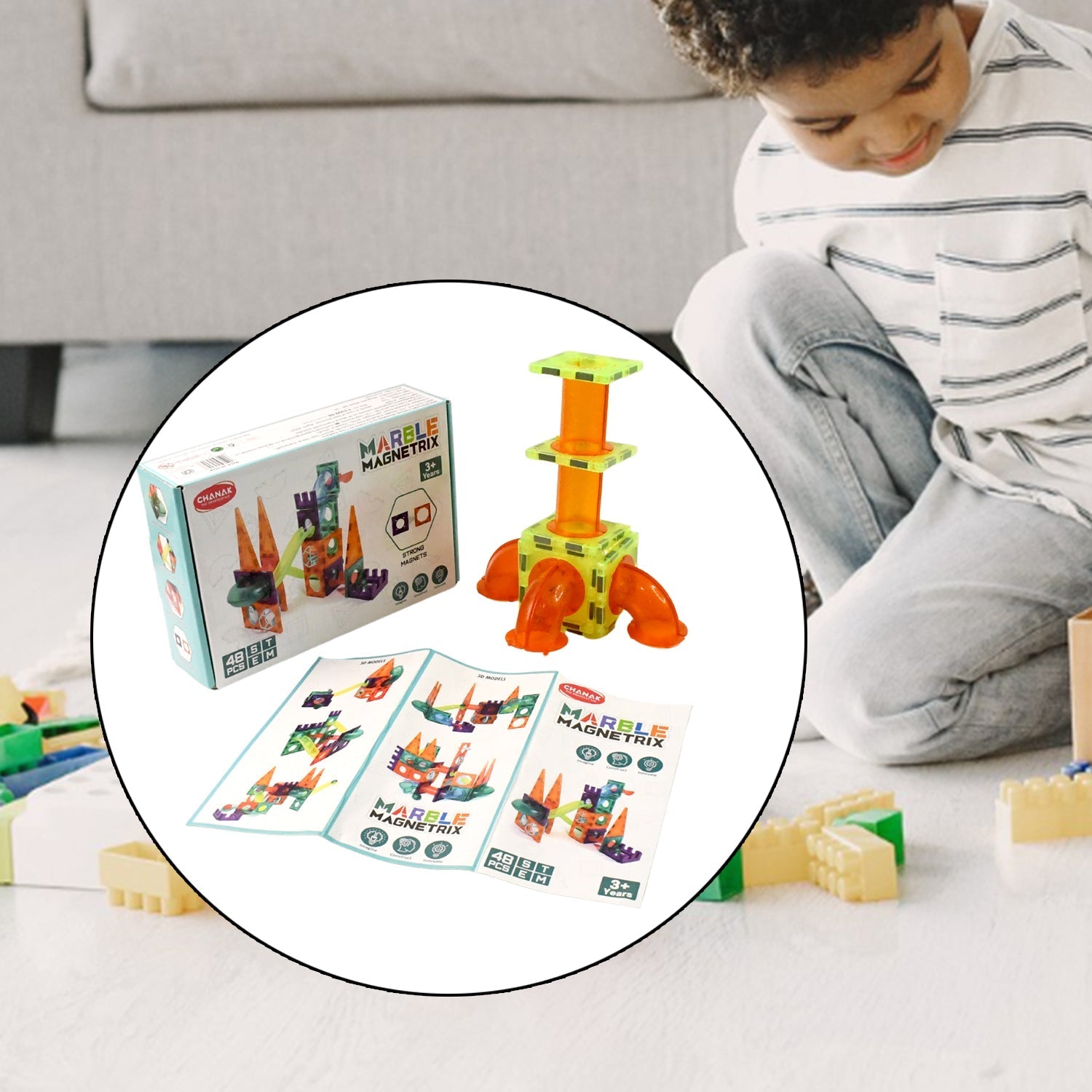 3D Magnetic Puzzle Track Toy 3D Magnetic Puzzle Track Toy